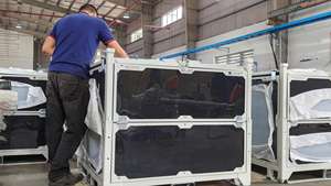 Powder Coated Steel Cage for Storage Stackable Foldable Custom Logistics <b>Bin</b> with Strong Construction OEM ODM Made in Vietnam - Product Image 4