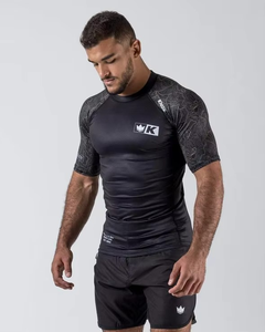 2023 Latest Short Sleeve Men's Rash Guards Custom Colors with Protection Printed Technique for Running Clothes - Product Image 5