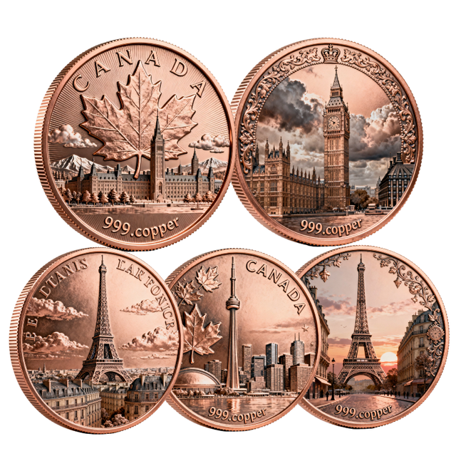 5 oz 999 Pure Copper Commemorative Coin High Relief 3D Eagle Design Custom Collectible Copper Round Factory Direct Wholesale