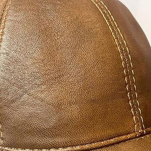 High Quality Adjustable Baseball <b>Cap</b> Real Leather <b>Snapback</b> <b>for</b> <b>Men</b> Breathable Winter Leather <b>Caps</b> <b>for</b> Casual Outdoors Wholesale - Product Image 4