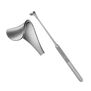 Écarteur de couvercle 16cm Crochets de peau en acier inoxydable Écarteur de couvercle Desmarres en acier inoxydable allemand - Product Image 2