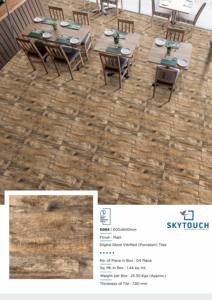 Carreaux de sol en porcelaine aspect bois de couleur gris clair au fini mat antidérapant de Skytouch - Product Image 6