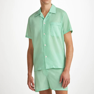 Vêtements de nuit pyjama vêtements de nuit fibre de bambou broderie imprimé 2024 hommes personnalisé uni et conçu unisexe OEM pyjamas - Product Image 1