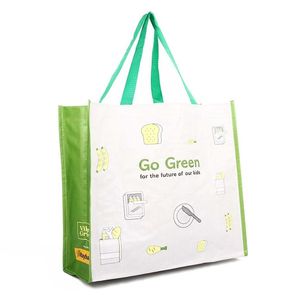 Wholesale PP Woven Bag Shopping Bags Grocery Shopping Carry Bag Custom Printed with Company Logo for Supermarket Packaging - Product Image 6