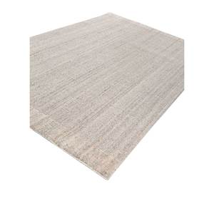 Alfombra de Lana Tejida a Mano Contour Ivory, de Algodón Orgánico y Yute, Diseño Rectangular Tipo Rompecabezas para Sala de Estar, Pasillo y Hogar -Hwl-214 - Product Image 2