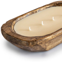 Bol de bougie parfumée en bois en gros de haute qualité pour des occasions telles que le ramadan de Pâques et les fournitures naturelles en vrac de la fête des pères