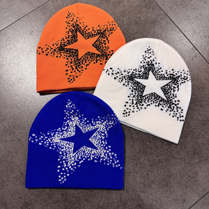 หมวกไหมพรมลายครอสโบนส์น้ำหนักเบามาใหม่เสื้อผ้าแนวสตรีทสำหรับฤดูหนาว - Product Image 3