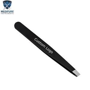 Premium Precision <b>Eyebrow</b> Tweezers Stainless Steel Pointed Slanted Flat Angled Tips Beauty Instruments - Product Image 3