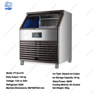 Fabbrica diretta 140KG 24H commerciale cubetto elettrico macchina per ghiaccio compatta di grande capacità per uso Bar Bar Bar Bar Bar Bar - Product Image 6