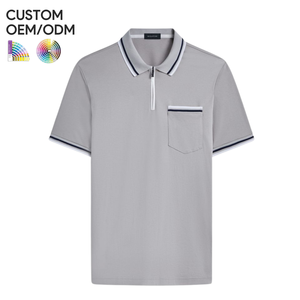 เสื้อเชิ้ตแขนสั้นผู้ชาย ผ้าฝ้าย 100% ทอแบบเรียบ สวมใส่สบาย ระบายอากาศได้ดี ไม่ยับง่าย รับผลิตแบบ OEM ODM รองรับการสกรีนโลโก้แบรนด์ตามสั่ง - Product Image 1