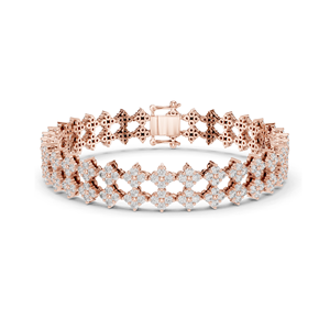 5.12 CT Lab Diamond Tennis Bracelet VVS-VS EF Clarity, CVD Diamonds Available in 18KT, 14KT, 10KT <b>Gold</b> & 925 Silver <b>Rose</b>, - Product Image 2