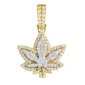 Colgante de Hoja Personalizado con Acabado en Oro Rosa de 14K, Corte Princesa, Moissanita, Estilo Hip Hop, Colgante de Diamantes para Hombre y Mujer - Product Image 4