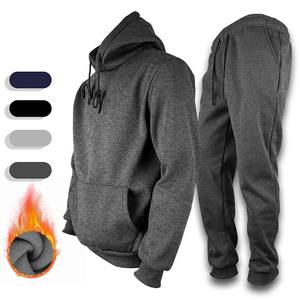 Trajes de chándal para hombres Sudaderas con capucha de 2 piezas con conjuntos de pantalones de chándal Casual Running Jogging Conjuntos de traje deportivo - Product Image 3