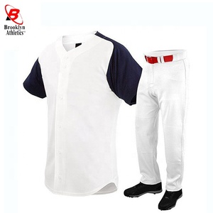 Plain 100 Polyester Baseball Jersey Sublimation Unisex Baseball Uniform Team Wear - Product Image 1