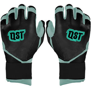 Gants de frappe de baseball en cuir antidérapants, logo et design personnalisés, qualité professionnelle, fabrication haut de gamme, cuir fendu - Product Image 1