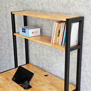 Simple Design 85x60x140cm <b>Small</b> Computer <b>Desk</b> with Integrated Rubber Wood Bookshelf Laptop Table-FD68065 - Product Image 6