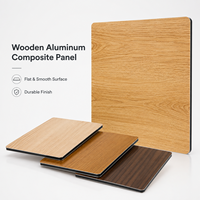 Panneau composite en aluminium Alucobond à grain de bois 3mm 4mm, plaque ACP PVDF, panneau ACM, signalétique, revêtement mural extérieur