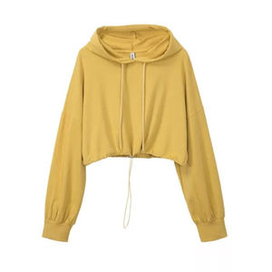 Top sweats à capuche décontracté, top court au meilleur prix pour femmes, sweats à capuche légers et personnalisés pour femmes - Product Image 1