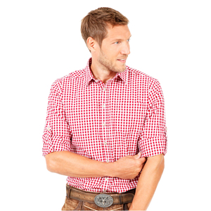 Chemise d'hiver traditionnelle bavaroise pour homme, en tricot uni, 50% coton, 50% fibre de bambou, écologique, respirante, OEM - Product Image 4