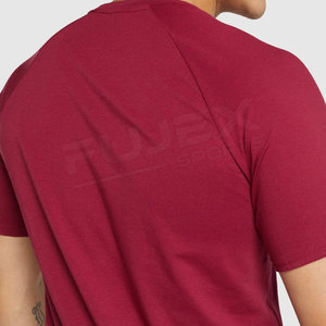 Camiseta Deportiva de Cuello Redondo para Hombre, Talla Grande, Personalizada, de Algodón/Poliéster, 220g, Transpirable y de Secado Rápido, Fabricante OEM - Product Image 5