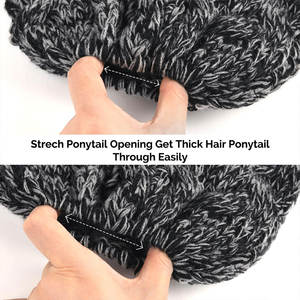 หมวกบีนนี่ถักสำหรับผู้ใหญ่และ100% หมวกบีนนี่ทรงลำลองธุรกิจออกแบบโลโก้ได้ตามต้องการสำหรับฤดูหนาวขายส่ง - Product Image 4