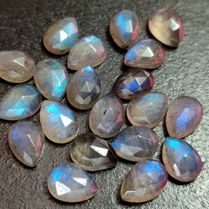 Rose en Labradorite naturelle bleue à facettes, bleue, à facettes, qualité supérieure, 3x5mm à 10x14mm - Product Image 5