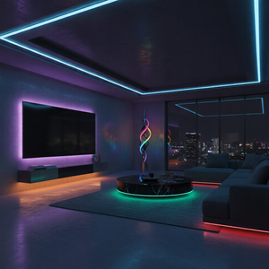 Tira de Luz LED COB de 24V, 320 LED, IP20, 10W, Cinta LED Flexible en Colores Ámbar, Limón y Azul para Iluminación Decorativa en Hogares, Techos, Bares y Restaurantes - Product Image 3