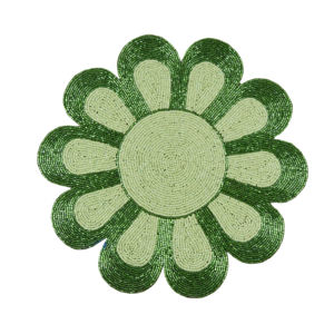 Manteles Individuales Rústicos para Mesa de Comedor, Diseño para Restaurantes y Hoteles, Decoración Hecha a Mano con Cuentas - Product Image 2