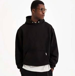 Diseño personalizado Fleece Acid Wash Hoodie Diseño personalizado DTF Hoodies para hombres Serigrafía Color sólido Mezclado Hombres Hoodies - Product Image 5