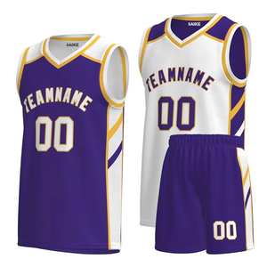 Nouveau personnalisé vierge unisexe jeunesse rose maillots de basket-ball imprimé réversible maille blanc personnalisé femmes basket-ball conception uniforme - Product Image 1