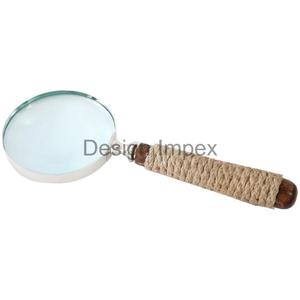 Loupe métallique artisanale sculptée à la main conception poignée loupe bon marché loupe nautique à la main pour cadeaux - Product Image 4