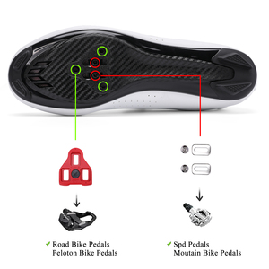 Chaussures de vélo compatibles avec les crampons <span class=keywords><strong>Peloton</strong></span> Delta, légères, respirantes, durables, confortables, chaussures de vélo de spinning, sangles en velcro pour la route - Product Image 4