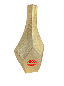 Vajilla de aluminio fundido personalizada superventas, florero abstracto para uso en hoteles, jarrón de metal acabado negro de alta calidad, Mesa - Product Image 3