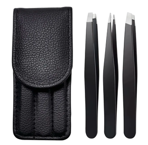 ANAAIF Lot de 3 pinces à épiler pointues professionnelles en acier inoxydable avec marque privée - Product Image 2