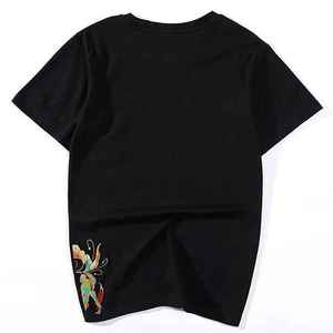 Camisetas de Venta Superior, Ropa Casual de Calle con Ajuste Holgado y Bordado Personalizado, Hechas de Tela de Punto, Camisetas con Diseño Personalizado - Product Image 2