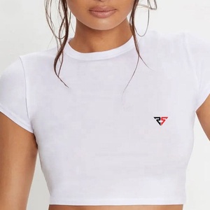 <b>Top</b> Fitness Sports Wear Shirts Comfortable Casual Shirts For <b>Women</b> Crop <b>Top</b> t-shirts Made in Pakistan - Product Image 2