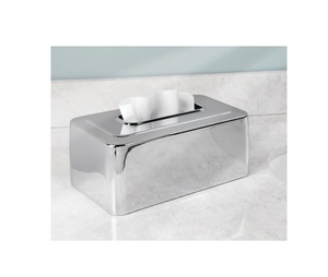 Luxury Stainless Steel <b>Tissue</b> Box Cover Home Use Table Top <b>Facial</b> Packing Low Price Hanging Metal Material Wholesale - Product Image 1
