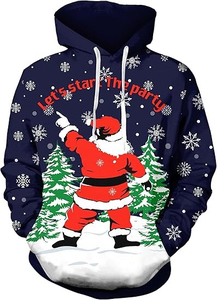 Sudadera con Capucha de Navidad y Pascua para Hombre y Mujer, Sudadera con Capucha Navideña de Alta Calidad - Product Image 5