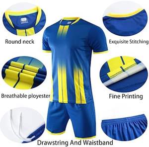 Camisetas de fútbol de alta calidad para hombre, venta al por mayor, conjuntos de ropa de fútbol, uniformes de entrenamiento de equipos de Club, camiseta de fútbol para adultos - Product Image 4