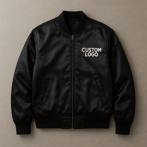 Veste personnalisée en satin Hommes Femmes | Blouson aviateur universitaire baseball | Streetwear brillant Vestes de mode Fabricant OEM Vente en gros - Product Image 1