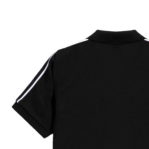 Wholesale Men Black Colour Premium Quality Casual Polo <b>Shirt</b> With <b>White</b> Piping on Shoulders and Embroidered Logo on Front - Product Image 5