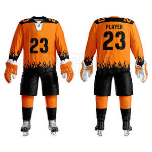 Uniforme de Hokey de hielo resistente adecuado para diseño de tela protectora y transpirable deportiva con logotipo personalizado - Product Image 1