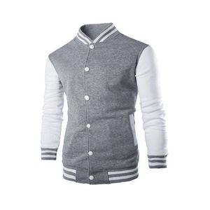 Chaqueta Universitaria de Satén para Hombre de Alta Calidad, Logotipo Personalizado, Estilo Starter Blanco y Azul, Chaqueta de Lana Personalizada, Nuevo Diseño Moderno - Product Image 4