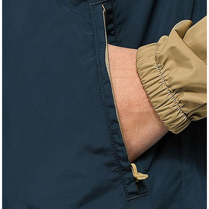 Veste de sport rétro à col montant et demi-zip avec logo personnalisé pour homme, streetwear, veste coupe-vent légère et douce - Product Image 3