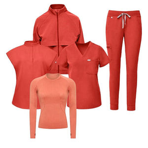 Nouvel arrivage Uniforme de médecin infirmier de haute qualité parfait pour les hommes Ensembles de gommage bon marché en gros Spandex/Polyester - Product Image 5