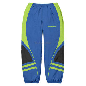 New Wholesale High Quality Jogger Sports Pants Loose Windbreaker Pants Women's Casual Stitching Trousers Red <b>Color</b> High Quality - Product Image 1