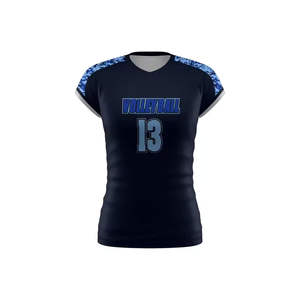 Camiseta de Voleibol de Diseño Personalizado, Manga Corta, Transpirable, de Secado Rápido, 100% Poliéster, Unisex, para Todas las Temporadas, Marca OEM - Product Image 1