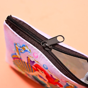Monedero con Cremallera de Unicornio de Dibujos Animados para Mujer, Bonito Diseño de Sirena, Cartera Pequeña con Cierre de Cremallera Seguro - Product Image 3