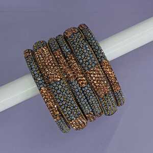 Bracelet de mariée indien classique strass CZ cristal bracelet fabricant indien en gros bijoux mariage bracelet ensemble pour les femmes - Product Image 2