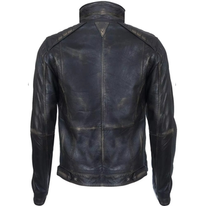 Chaqueta Bomber de Cuero Genuino Personalizada y Elegante para Hombre, Corte Ajustado, Impermeable, Transpirable, Ecológica, Resistente al Viento, Color Personalizado - Product Image 3